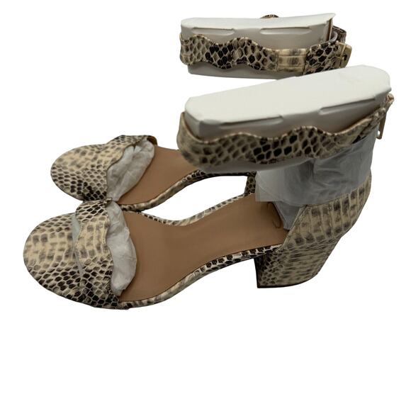 Inc International Concepts Women Hadwin Scallop Snake Sandals Size 7M Open Toe - Picture 3 of 14